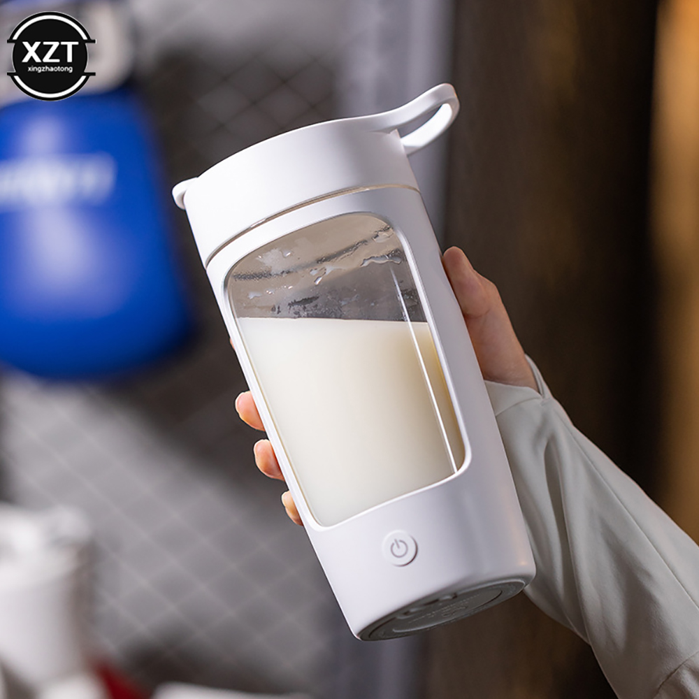 Nutrition For Fitness And Sports - 650Ml Electric Protein Shaker Bottle USB