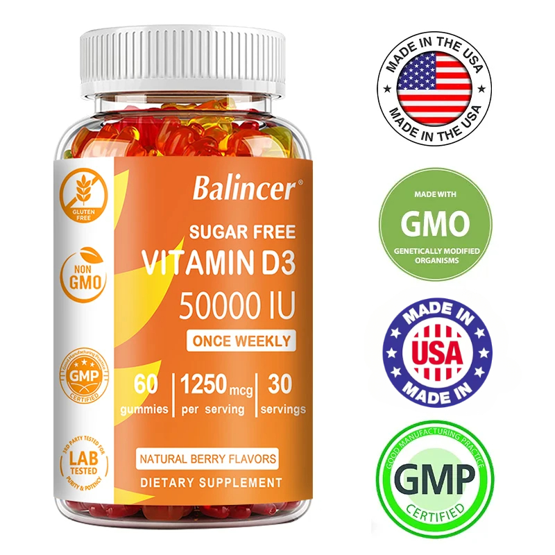 Garcinia Cambogia Extract - Vitamin D3 Gummies - Support Brain