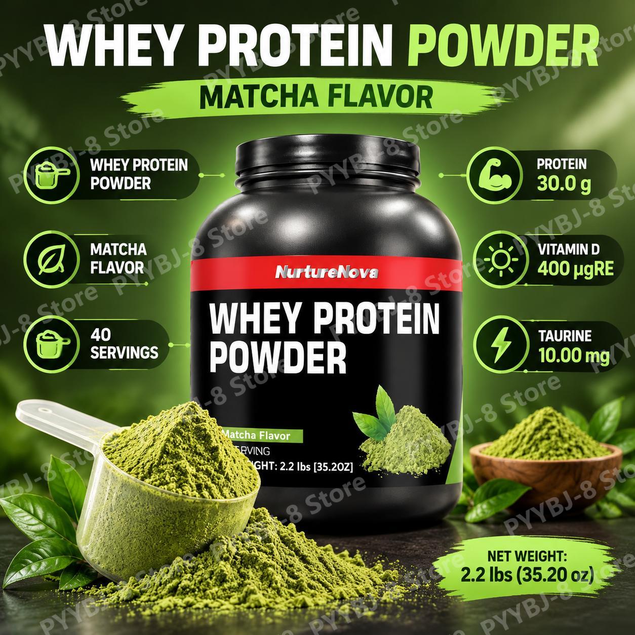 Matcha Flavor Whey Protein Pow - Fitness Nutrition Whey review and price