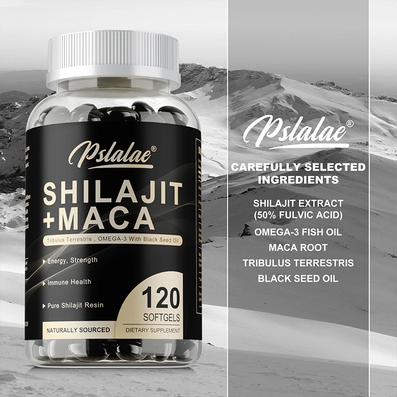 Shilajit + Maca - Boosts Energ - Black Seed Oil Capsule review and price